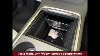 Hidden Storage Console Organizer for Tesla Model 3 / Tesla Model Y