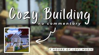 Building a Base Game Starter House | Sims 4 NO CC | Chill Lofi Stream - No Commentary