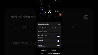 Como Poner una alarma ⏰️en tu celular Android | Pon un despertador en Samsung ️ reloj ⌚️