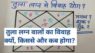 तुला लग्न में विवाह कब और किस राशि से होगा, libra Ascendant marriage, libra sign marriage prediction