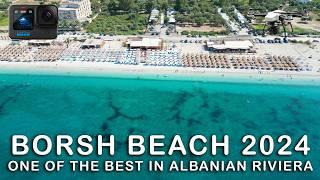 Borsh beach in Albania (Drone & GoPro footage 4K) One of TOP albanian beaches to stay