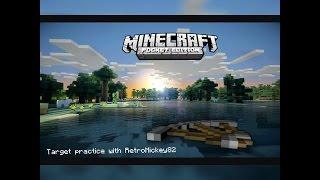Minecraft PE: Target practice with RetroMicky82 - Gameplay