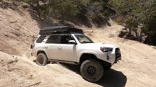 5th Gen 4runner TRD PRO fully locked on 35" tires off-roading at Holcomb Creek Big Bear, CA 08.18.21