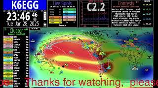  K6EGG DAY 1-28-25 DMR, DStar, HF and FT8 Icom IC-9700 AND IC-7610 HF antenna