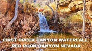 FIRST CREEK CANYON WATERFALL RED ROCK CANYON NEVADA