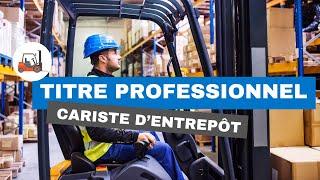 Titre Professionnel Cariste d'Entrepôt - City'Pro