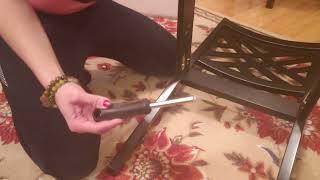 How to assemble baxton studio chair with cushion seat from walmart