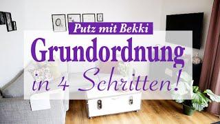 NEUE ORDNUNG in 4 Schritten GRUNDORDNUNG halten & ZEIT sparen  ZUHAUSE ausmisten & aufräumen