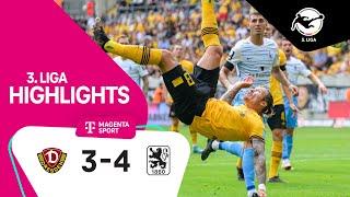 Dynamo Dresden - TSV 1860 München | Highlights 3. Liga 22/23