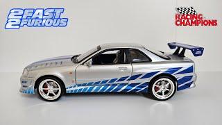 Brian's Nissan Skyline from 2 fast 2 furious by ERTL Racing champions 1/18