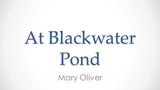 GCERT STD 6th Subject: English Unit 3. Water, Water, Everywhere. Poem: 'At Blackwater Pond'