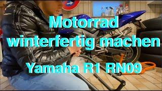 Motorrad winterfertig machen und einmotten | Yamaha R1 RN09 | ogntr