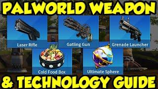 NEW PALWORLD TECHNOLOGY AND WEAPON GUIDE! Palworld Sakurajima Early Access!【Sakurajima Update】