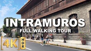 Walking tour inside The Walled City of the Old Manila - Intramuros | 4K HDR | TFH TV | Philippines