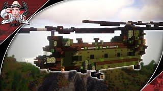 Minecraft: Modern Warfare CH-47D "Chinook" | Cargo Helicopter Tutorial (In-Flight Version)