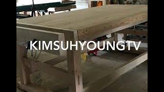 공방 작업다이 제작 영상 Workbench & workbench vice making DIY