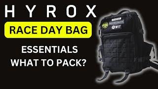 hyrox london race day bag essentials // hyrox london 2023 race day kit list // hyrox what to pack