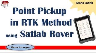 Point Pickup || RTK in StaLab Rover || #ManaSurveyor