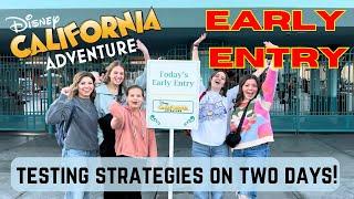 Early Entry tips and strategies for Disney California Adventure!