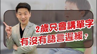 【精華】兩歲只會講單字？孩子語言遲緩可以這樣做！