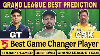 GT vs CSK | Fantasy Team | Will Gill and Sai play today  all players detail analysis & Venue Stats