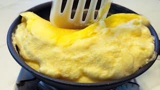 달걀 2개로 만드는 수플레 오믈렛 :: 폭신 말랑 입안에서 사르르 녹는 계란요리 :: Fluffy Souffle Omelette