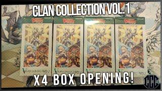 Opening Four Boxes of V-Clan Collection Vol.1! [Cardfight!! Vanguard!]