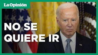 Biden dice a congresistas demócratas que permanecerá en la contienda presidencial | La Opinión