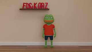 Pepe the frog 3D model and animation - Blender