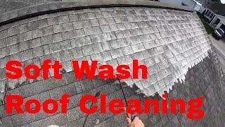 (How To) Soft Wash Shingle Roof Washing.[Best Soft Wash Roof Cleaning.