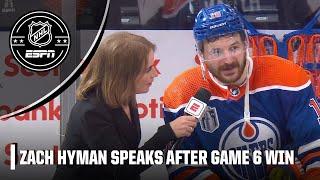 Zach Hyman reacts to Oilers FORCING GAME 7 vs. Panthers in the Stanley Cup Final | NHL on ESPN