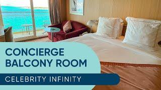 Celebrity Infinity Concierge Balcony Verandah Room Full Walkthrough & Tour | Celebrity Cruises