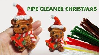 Make cute Bear with Pipe Cleaner | Pipe Cleaner X-mas Decor |Make out of Pipe Cleaner Easy