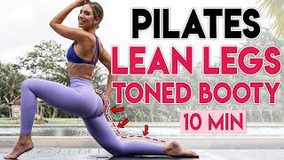 PILATES LONG LEAN LEGS & TONED BOOTY  Sculpt & Tone | 10 min Workout