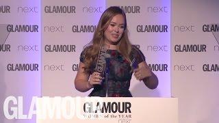 Tanya Burr's Acceptance Speech | Women of the Year Awards 2016 | Glamour UK