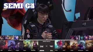 T1 vs JDG - Game 4 | Semi Finals LoL Worlds 2023 | T1 vs JD Gaming - G4 full