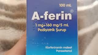 معلومات عن دواء Aferin للأطفال في تركيا  / دواء كورونا للأطفال فعال  A-Ferin 100ml