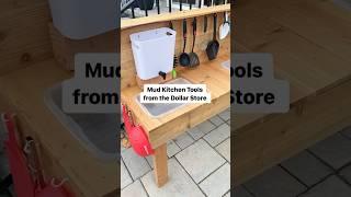 Mud Kitchen Tools from the Dollar Store  #shorts