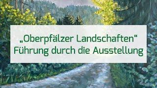 "Oberpfälzer Landschaften" von Evi Steiner-Böhm, Führung durch die fertige Ausstellung