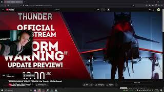 Turteł ogląda dev stream z aktulizacji Strom warning do War Thunder