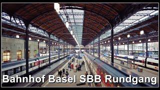 Basel Bahnhof SBB wird umgebaut / Grosser Rundgang beim Bahnhof Basel SBB, Stadt Basel, Schweiz 2022