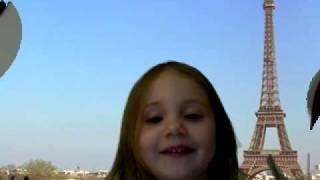 twinkle little star in paris, 3yr old singing