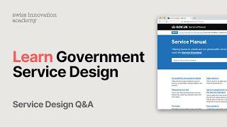 Resources to learn service design for the public sector