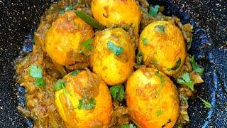 LIVE COOKING  Egg Bhuna / Dim Bhuna