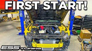 FIRST STARTUP in ESS "G3R" Supercharged Shelby GT350!! *SOUNDS INSANE*