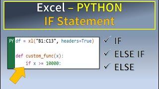 Excel Python If Statement