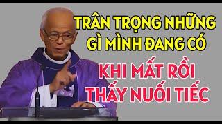 HÃY GÌN GIỮ NHỮNG GÌ ĐANG CÓ VÌ KHI MẤT RỒI THẤY TIẾC NUỐI | CHA PHẠM QUANG HỒNG GIẢNG THUYẾT