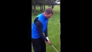 How to play golf recovery shot - hooking ball round obstructing trees