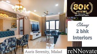 Auris Serenity, Malad 2.5 bhk | Home Interior Design| Interior Decoration by reNNovate