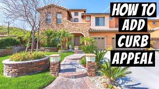 How to Add CURB APPEAL to Your House on a Budget - 17 Home Selling Tips